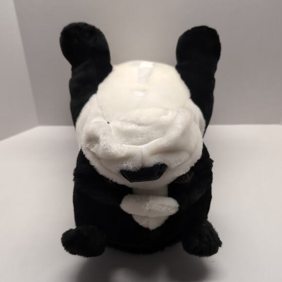 Goffa Bulldog Plush Black White Large Dog - Picture 5 of 9